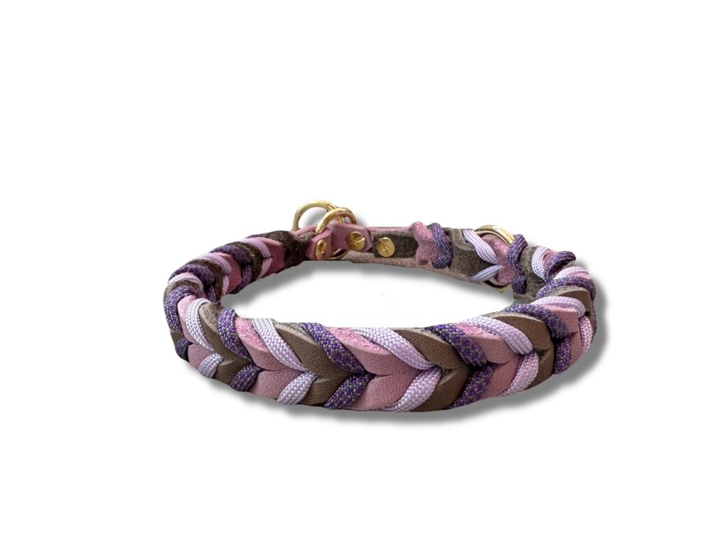 handgefertigtes Halsband Frieda&Me rosa